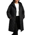 thumbnail image 4 of Luvrsol Women's Plus Size Hooded Long Puffer Coat Loose Padded Winter Jacket Casual Warm Outerwear, Black XL-5XL, 4 of 9