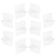 thumbnail image 1 of 10pcs ganchos redondos multifuncionales para barras de cortina de cocina ganchos de pared adhesiva, 1 of 3
