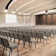 thumbnail image 3 of Flash Furniture 21''W Church Chair in Gray Dot Fabric - Silver Vein Frame, 3 of 13