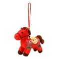 thumbnail image 2 of Orangide 2026 Year of The Horse Chinese New Year Ornaments Cute House Plush Mascot Home Decor Gifts Indoor Outdoor Hanging Ornament for Car, Bag, Holiday (Red), 2 of 7
