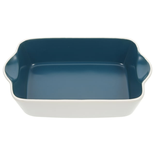 Ceramic Pie Pan Baking Dish with Double Handle Plate for Roasting Cheese Pan Baking Bowl