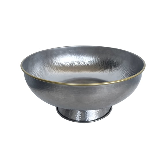 Better Homes & Gardens Stainless Steel Hammered Round Serving Bowl, 11.73 in