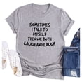 thumbnail image 3 of SELONE Cute Summer Tops for Women Short Sleeve Tops Blouses Regular Fit T Shirts Pullover Tees Tops Graphic Print T-Shirts Crew Neck Tops Blouses Easy Care Soft Breathable Pullover Tops Gray M, 3 of 3