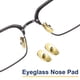thumbnail image 5 of Grosor de almohadillas para nariz de gafas antideslizantes para monturas de plástico en color dorado, 5 of 7