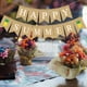 thumbnail image 3 of Guirnalda de letras de feliz verano, banderines para fiesta hawaiana, banderines de lino con forma de cola de milano y piña, decoración para fiesta, 3 of 5