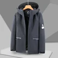 thumbnail image 2 of Chaqueta de hombre Otoño e Invierno Chaqueta gruesa resistente al viento impermeable Ropa de trabajo Chaqueta de hombre Unisex, 2 of 3