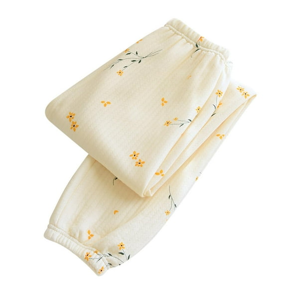 Posijego Cotton Pajama Pants for Women Floral Print Casual Lounge Pants Comfort Waist Pajama Bottom Pants