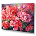 thumbnail image 2 of Designart "Blooming Geraniums At Sunset" Geraniums Canvas Prints, 2 of 7