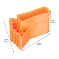 thumbnail image 5 of Set of 2 Non Step Ladder Feet Folding Stool Ladders for Home Orange, 5 of 8