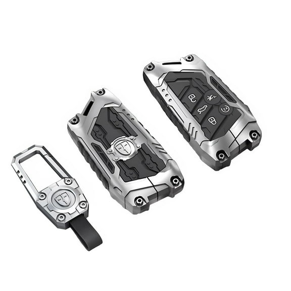 Heavy Metal Key Fob Cover Case Protector for Volkswagen, Keychain, Accessories for VW ID3 ID4 MK8 Golf GTI Skoda Octavia Remote Holder Skin Protector Jacket Keyless Entry Sleeve Accessories
