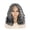Gray-1B, variant on More Beautiful 16 inch Full Lace  Boho Braided Wig for Black Women