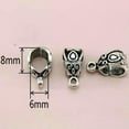 thumbnail image 7 of U8MO 25 Alloy Hollow Bails 14X8mm Charm Beads Craft Pendant Hanger Links-Tibetan Silver Tone, 7 of 7