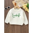 thumbnail image 2 of Bagilaanoe Toddler Baby Girl Knitted Sweater Long Sleeve Letter Embroidery Pullover 6M 9M 12M 18M 24M 3T Kids Warm Jumpers Tops Fall Loose Knitwear, 2 of 9