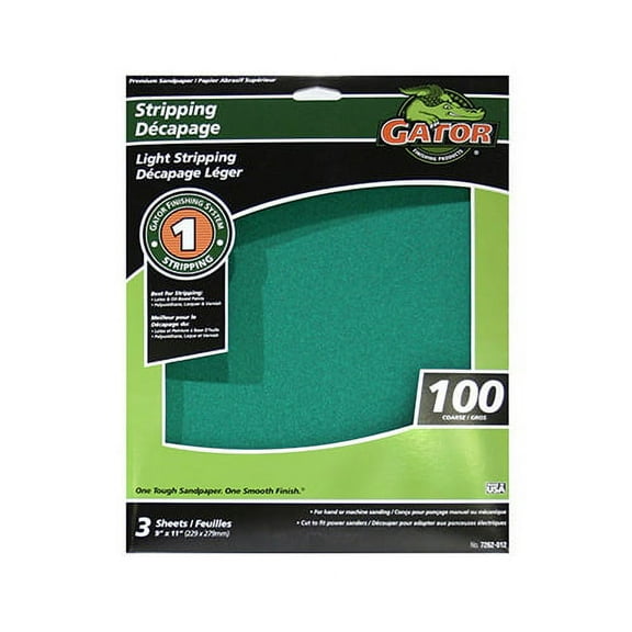 Ali Industries 7262 3pk 9x11 100grit Sandsheet