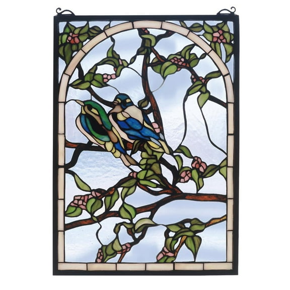 Meyda Tiffany 47966 Stained Glass Tiffany Window From The Garden Friends Collection -