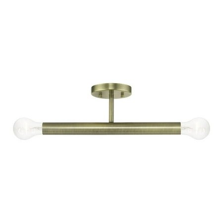 

Livex Lighting - Copenhagen - 2 Light Semi-Flush Mount In Mid-Century Modern