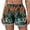 Green, variant on Viikei 2025 Summer Shorts for Women Plus Size Clearance Women's Lightweight Shorts Casual Print Short Pants Elastic Waist Drawstring Comfy Shorts