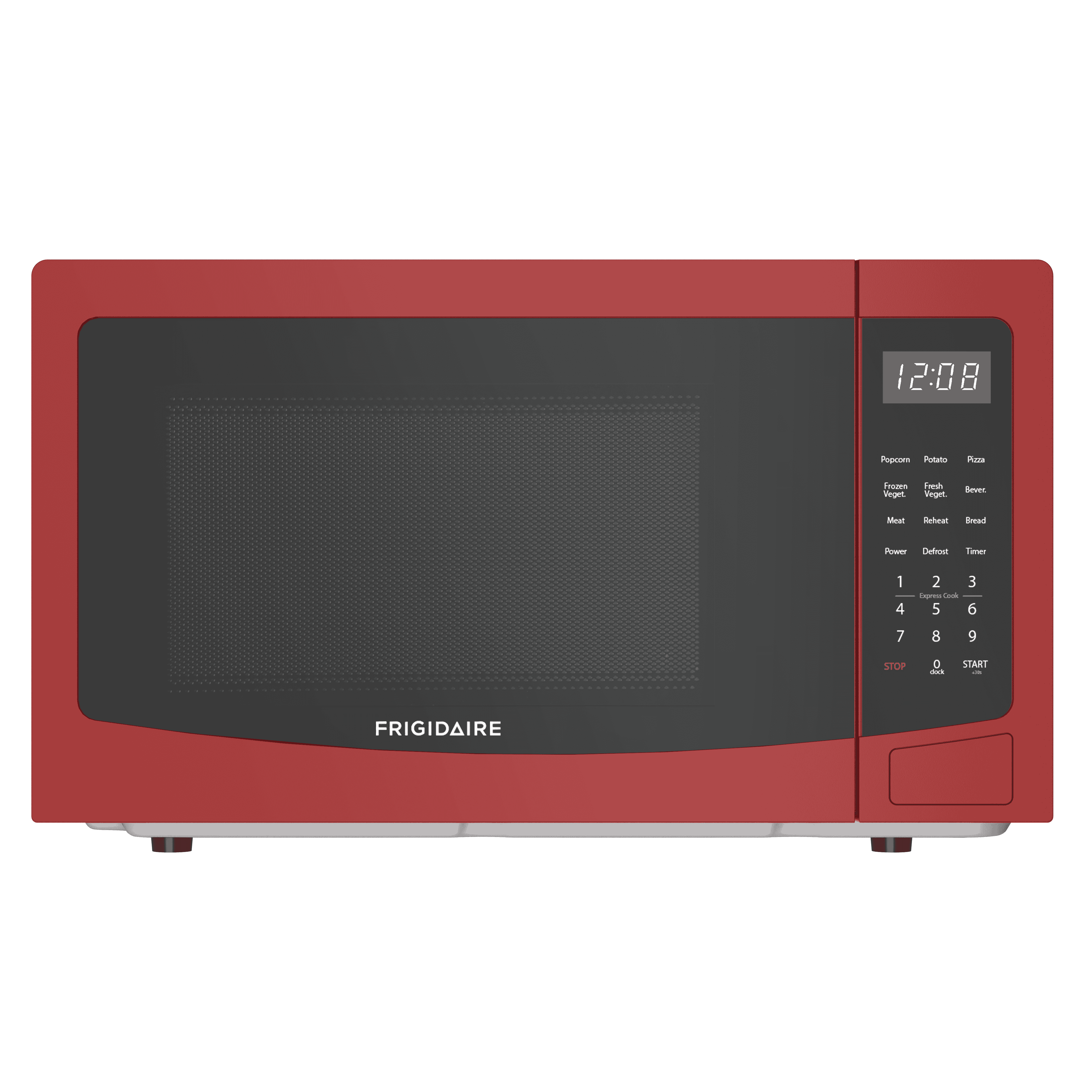 Frigidaire 1.1 Cu. ft. Countertop Microwave, 1000 Watt Microwave with 10 Power Levels, Red