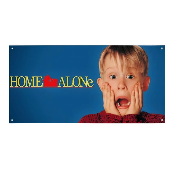 Home Alone-Theme Backdrops Banner Birthday Party Decor Supplies Personalized Party Backdrop Decoration,5x3ft（150x90cm）