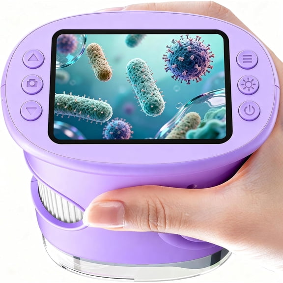Kids Digital Camera , Handheld Camera with 2.0 Inch Screen, Rechargeable for Exploring Insects and Nature, Purple