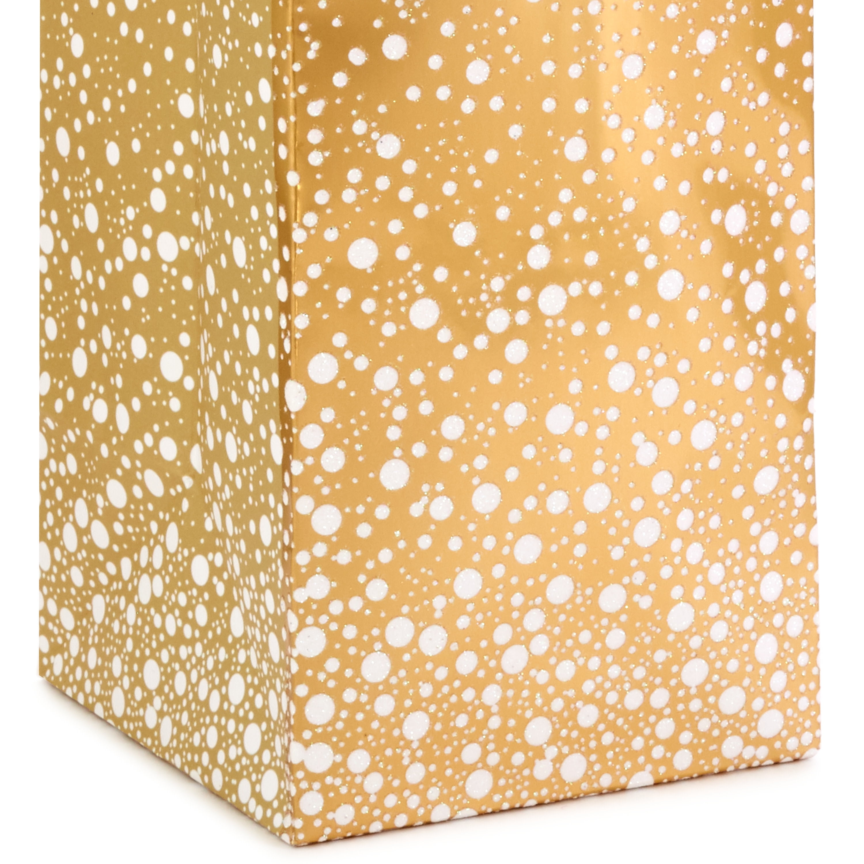 Hallmark Wine Gift Bag (Gold Sparkle)