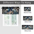 thumbnail image 6 of Peacock Printed Window Curtains Valances for Kitchen Blue Beautiful Bird Flower Plant Scenery Rod Pocket Valances for Bedroom Living Room Dining Room 54 by 18 in, 1 Panel, 6 of 6