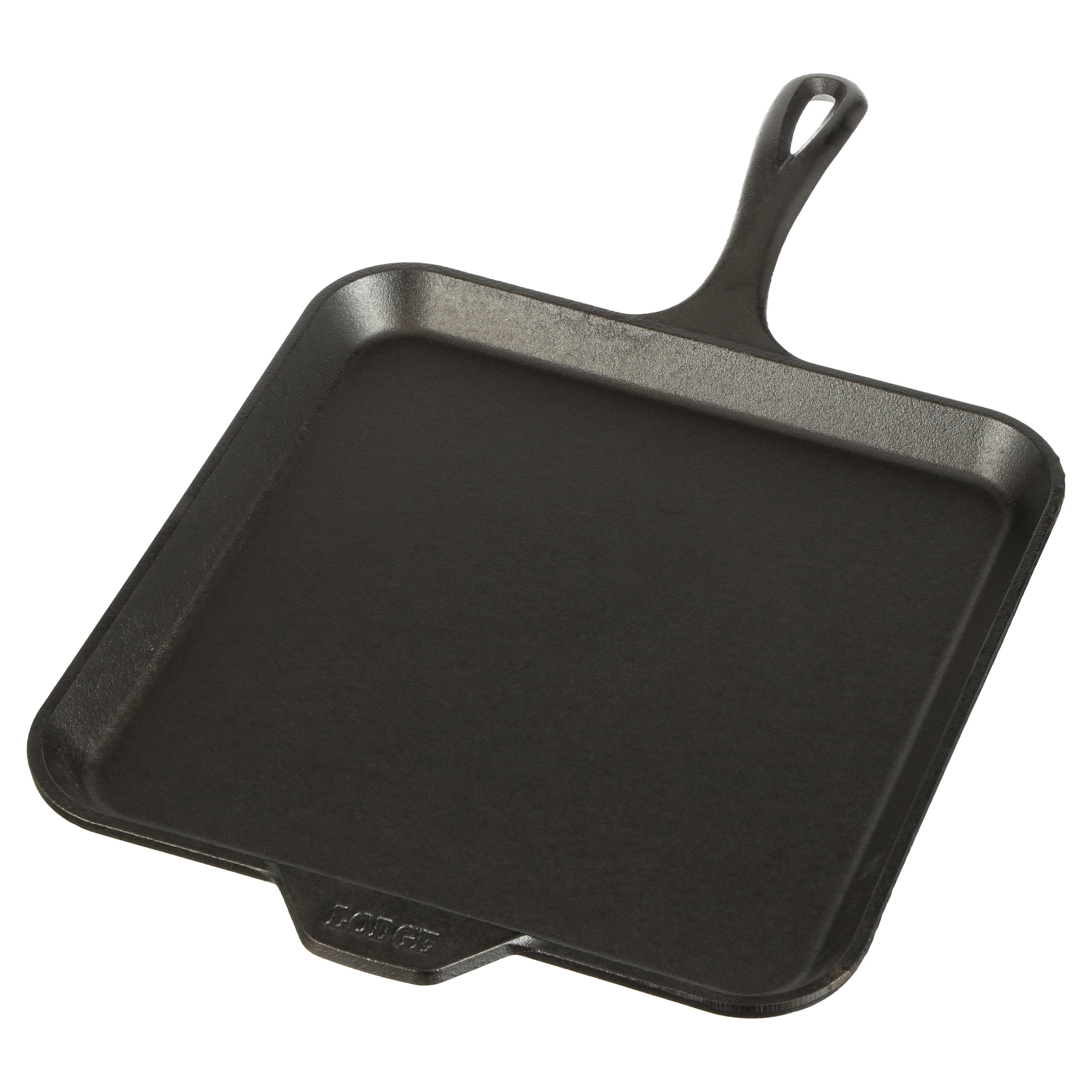 Lodge Cookware Cast Iron 11 Chef Style Square Griddle, Black