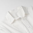thumbnail image 4 of Long Sleeve Shirts for Women Trendy Solid Button Down Blouses Fall Fashion Lapel Neck Loose Pleated Cute Tops Fall Outfits for Women 2026, 4 of 8