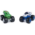 thumbnail image 2 of Monster Jam, Grave Digger Vs. Razin Kane 1:64 Scale Die-Cast Monster Trucks, 2 of 7
