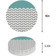 thumbnail image 1 of FMSHPON Geometric Aqua Green Abstract Herringbone Pattern Set of 6 Round Coaster for Drinks, Absorbent Ceramic Stone Coasters Cup Mat with Cork Base for Home Kitchen Room Coffee Table Bar Decor, 1 of 6