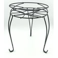13IN Mainstays Round Matte Black Metal Plant Stand
