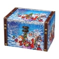thumbnail image 1 of Clearance!!Christmas Leather Wooden Storage Box Desktop Sundries Storage Box Candy Packaging Box Gift Box, 1 of 6