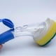 thumbnail image 2 of Recambios para varita de lavavajillas antirayaduras, juego de cabezales de esponja de repuesto para varita de lavavajillas de alta resistencia, estropajos dispensadores de control de jabón, 2 of 5
