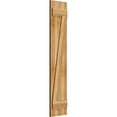 thumbnail image 2 of 10 3/4"W X 52"H Timbercraft Two 5 3/8" Boards Joined Board-N-Batten Shutters W/Z-Bar, Rough Sawn Western Red Cedar (Per Pair), 2 of 13