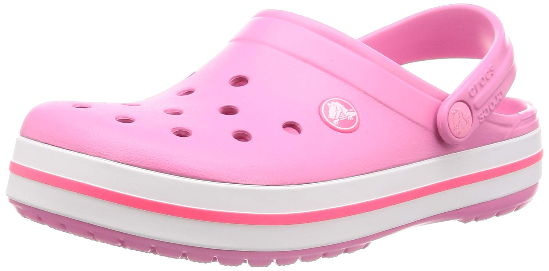 Crocs Crocband Clogs Ice Blue/White/Pink beach shoes various sizes 