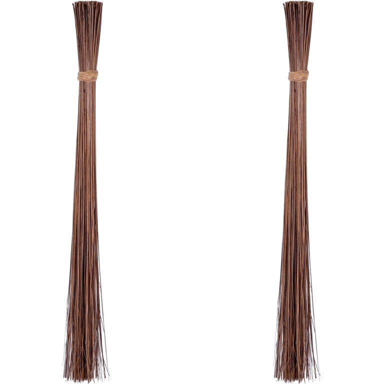 32 Inch Multi-Surface Sturdy Outdoor Authentic Coconut Leaf Broom Asian Heavy Duty Broom Thai
