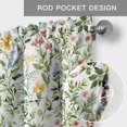 thumbnail image 5 of Watercolor Flowers Valances for Windows Spring Herb Leaf Plant Rod Pocket Curtain Valance Window Treatment Short Curtains for Kitchen Living Room, 58"x16", 5 of 9