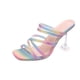 thumbnail image 2 of Sandalias de verano para mujer, zapatos de playa informales de tacón alto con cabeza cuadrada para mujer Wmkox8yii  hfjk5005, 2 of 6