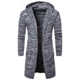 thumbnail image 3 of Cárdigan De Punto De Otoño Invierno Europeo Para Hombre Chaqueta De Abrigo Cálido Con Capucha (Gris Xl)-190129.03 Likrtyny Caballero, 3 of 8