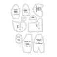 thumbnail image 2 of Dserhfy 10Pcs 10/12/15 Inch Memory Bear Template Rulers Beginner Sewing Template Material Melody Memory Bear Sewing Pattern Acrylic Template Ruler Set, 2 of 7