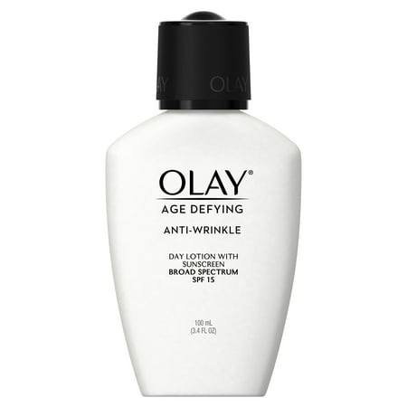 Olay Age Defying Anti-Wrinkle Day Face Lotion with Sunscreen SPF 15, 3.4 fl