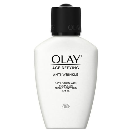 Olay Age Defying Anti-Wrinkle Day Face Lotion with Sunscreen SPF 15, 3.4 fl (Best Age Defying Face Cream)