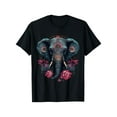 thumbnail image 2 of Elephant Art Graphic Tee for Men - 100% Cotton, Casual Short Sleeve T-Shirt with Geometric Print, Machine Washable - Perfect for All Seasons, Sizes S to XXXL, 2 of 7