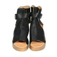 thumbnail image 3 of LEEYNEER Summer Sandals High-top Wedge Sandals Thick-soled Fish Mouth Roman Sandals Open Toe Platform Beach Sandals, 3 of 6