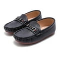 thumbnail image 7 of kkdom Boy Girl Loafer Slip-On Dress Flat Shoes Kid Black 9 Toddler, 7 of 7
