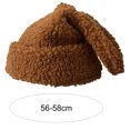 thumbnail image 6 of D-GROEE Floppy Sherpa Beanie Hats Cute Bunny Ears Funny Hat Fluffy Winter Cap Warm Rabbit Skull Cap Outdoor Slouchy Hat, 6 of 8