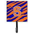 thumbnail image 5 of Letter L Initial Tiger Stripe - Blue Orange  Leash or Key Holder, 5 of 7