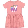 thumbnail image 3 of Inktastic 3rd Birthday Train 3 Year Old Girl Girls Toddler Dress, 3 of 5