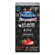 (6 pack) Pedialyte AdvancedCare Plus Electrolyte Powder, Strawberry Freeze, 6 Powder Packets