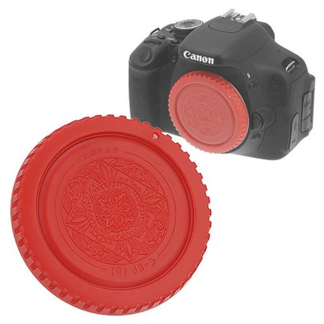 Designer Body Cap for All Canon EOS EF & EFS Camera, Red